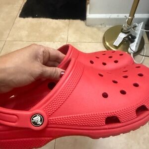 CROCS Classic Clog in Red.. Size Men8 . Women 10